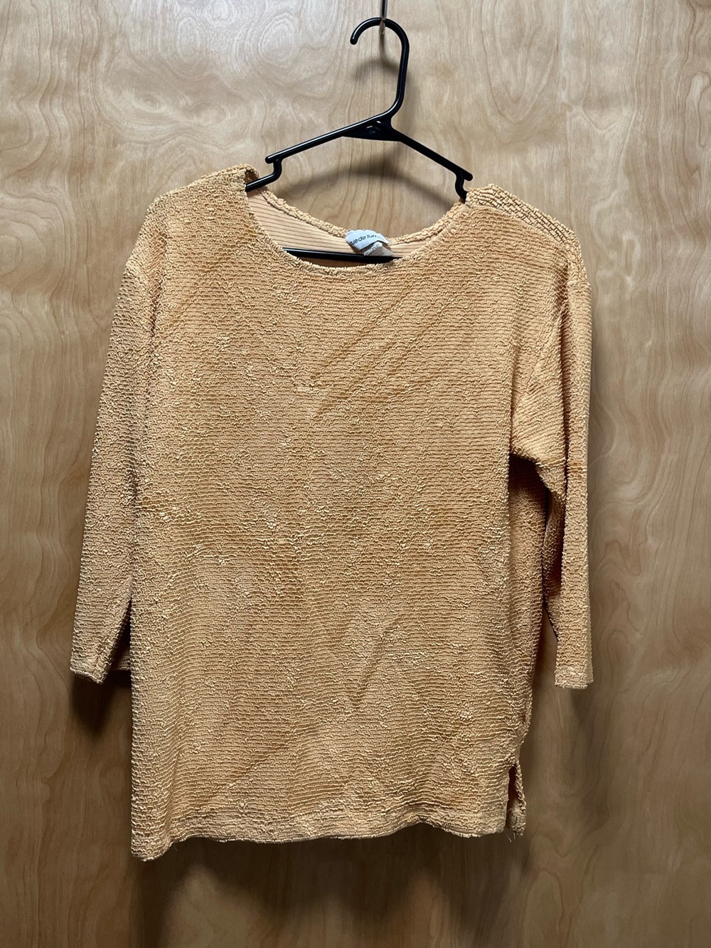 Textured Long Sleeve Top